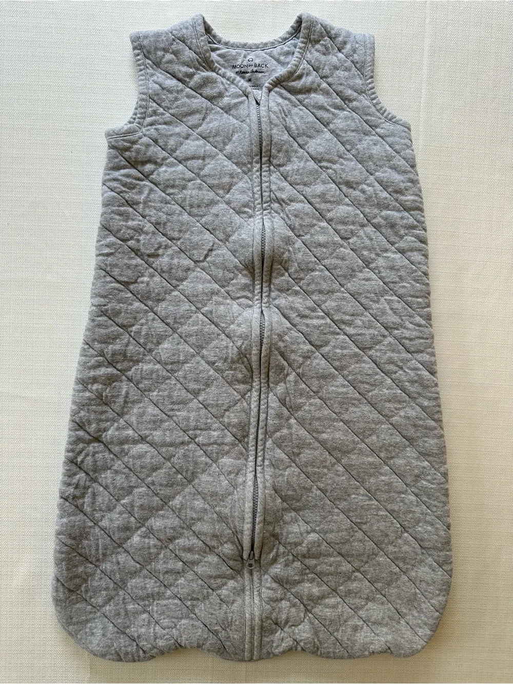 Moon & Back by Hanna Andersson Heather Grey Quilted Wearable Blanket Sleep Sack